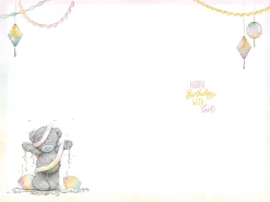 Me to You Tatty Teddy Cute Birthday Card For Nana, Bear With Banner - Official Collection