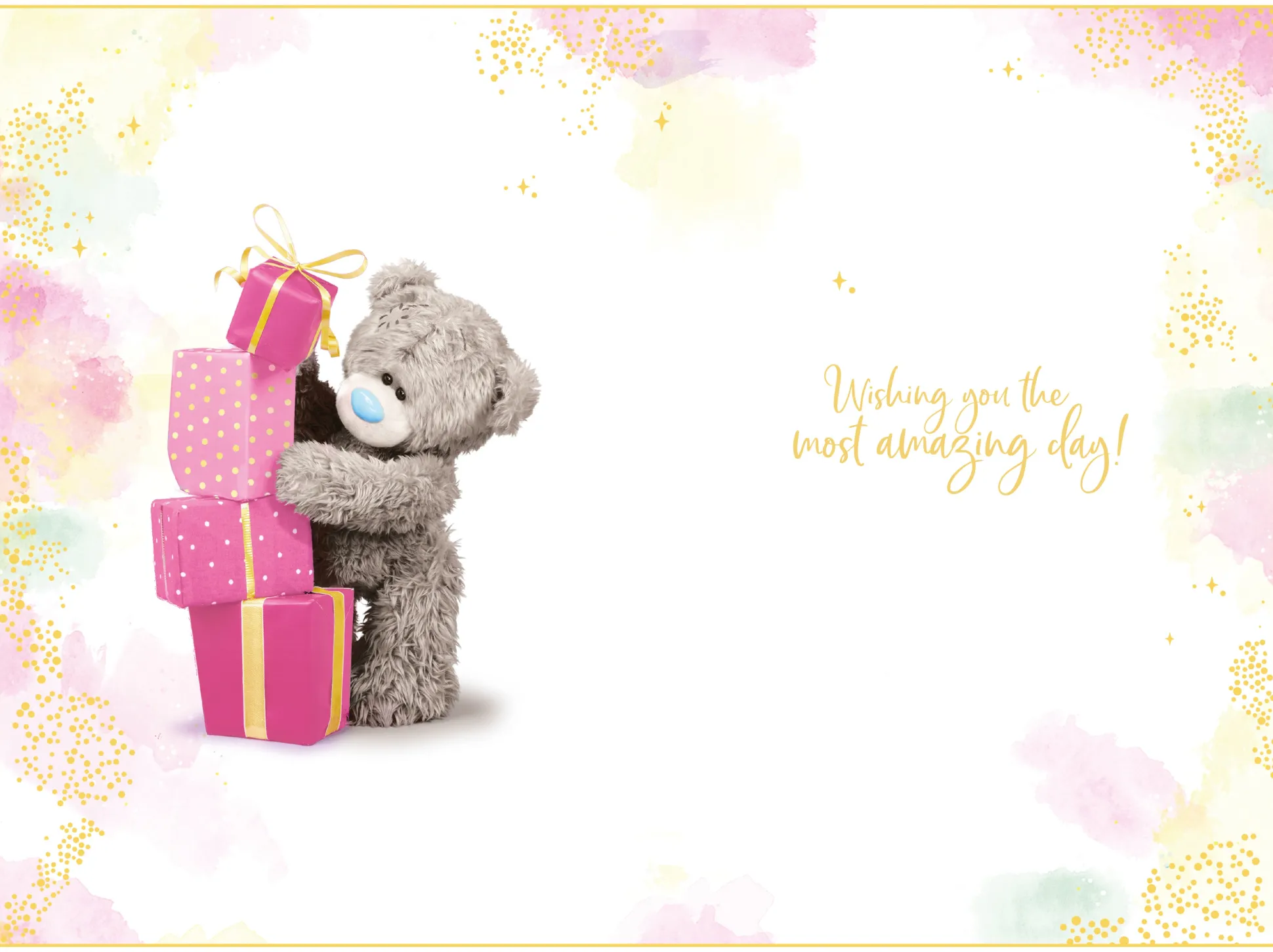 Me to You Tatty Teddy Cute 3D Photo Finish Keepsake Birthday Card For A Special Daughter - Official Collection