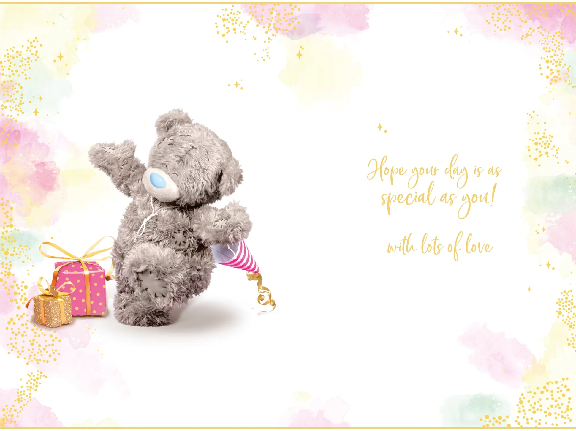 Me to You Tatty Teddy Cute 3D Photo Finish Keepsake Birthday Card For A Wonderful Niece -