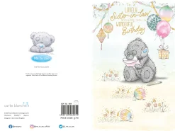 Me to You Tatty Teddy Cute Birthday Card For A Lovely Sister-In-Law - Official Collection