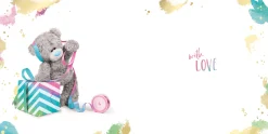 Me to You Tatty Teddy 3D Luxury Keepsake Birthday Card, Happiest Of Birthdays 6 x 6" - Official Collection