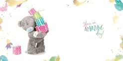 Me to You Tatty Teddy 3D Luxury Keepsake Birthday Card, Hip Hooray 6 x 6" - Official Collection
