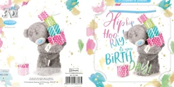 Me to You Tatty Teddy 3D Luxury Keepsake Birthday Card, Hip Hooray 6 x 6