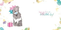 Me to You Tatty Teddy 3D Luxury Keepsake Birthday Card, Great Big Birthday Wishes 6 x 6" -