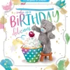 Me to You Tatty Teddy 3D Luxury Cherry And Cupcake Keepsake Birthday Card 6 x 6" -