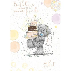Me to You Tatty Teddy 'Friends and Cake' Birthday Card