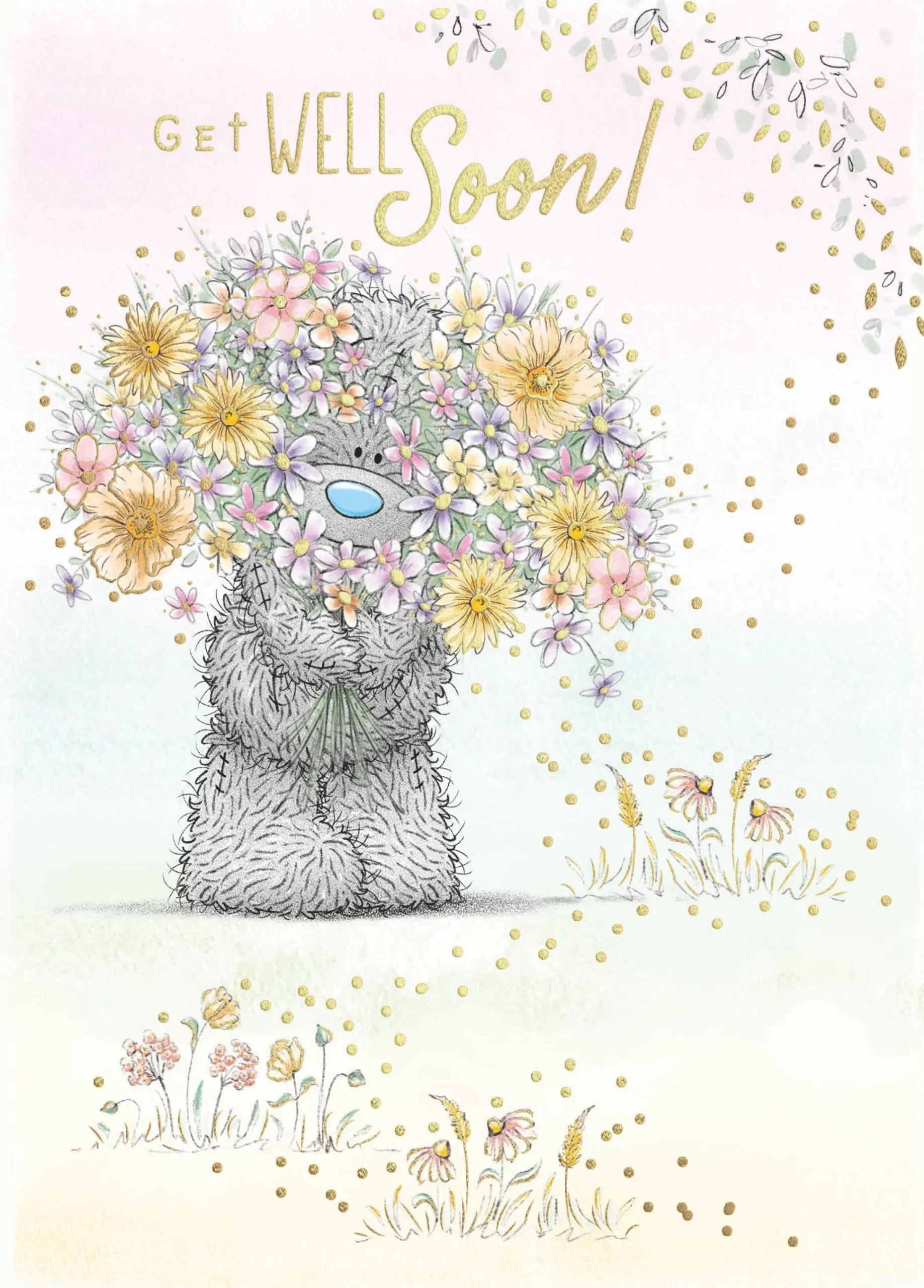 Me To You Tatty Teddy Get Well Soon Card - Official Collection 5 x 7