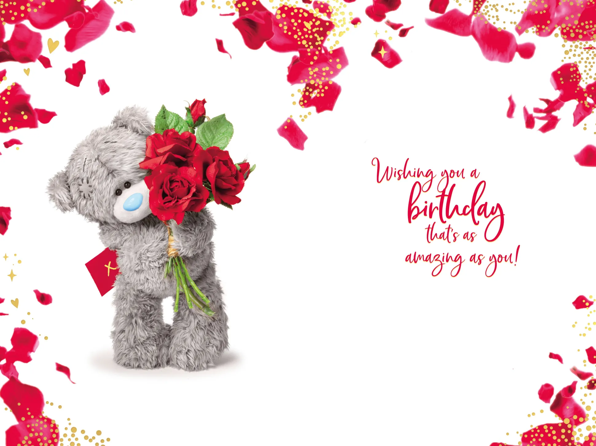 Me to You Tatty Teddy Gorgeous Girlfriend 3D Keepsake Birthday Greeting Card 6x6ins -