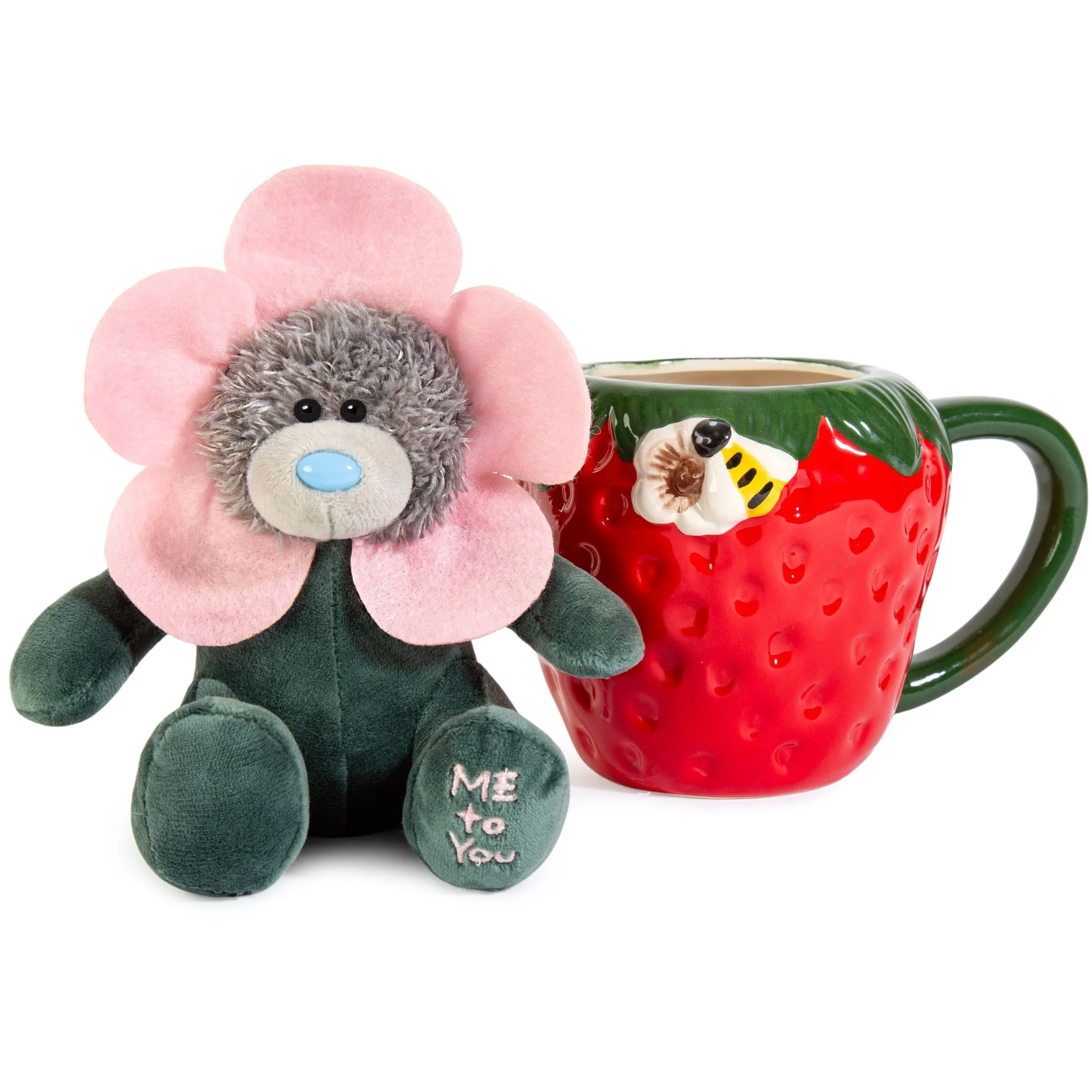 Me to You Tatty Teddy Hand-Painted Ceramic Strawberry Mug And Plush Bear Gift Set