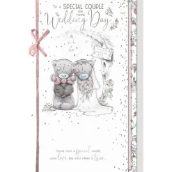 Me to You Tatty Teddy Handmade Special Couple Wedding Day Card
