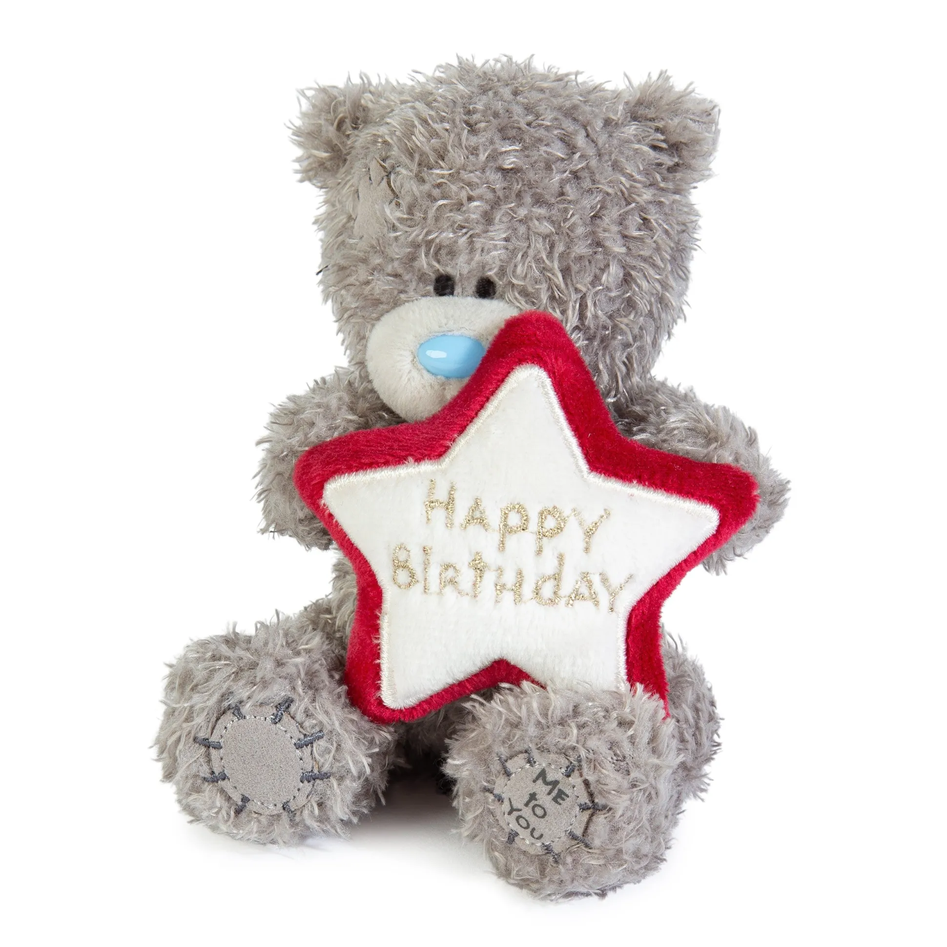 Me to You Tatty Teddy 'Happy Birthday' Bear With Embroidered Star 10cm-High
