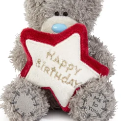 Me to You Tatty Teddy 'Happy Birthday' Bear With Embroidered Star 10cm-High