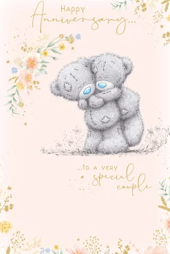 Me to You Tatty Teddy Happy Anniversary Card For A Special Couple With Insert 6 x 9 Inches (15 x 22 Cms) - Official Collection