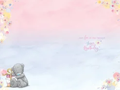Me to You Tatty Teddy Happy 18th Birthday Sister Greeting Card 6 x 9 inches - Official Collection