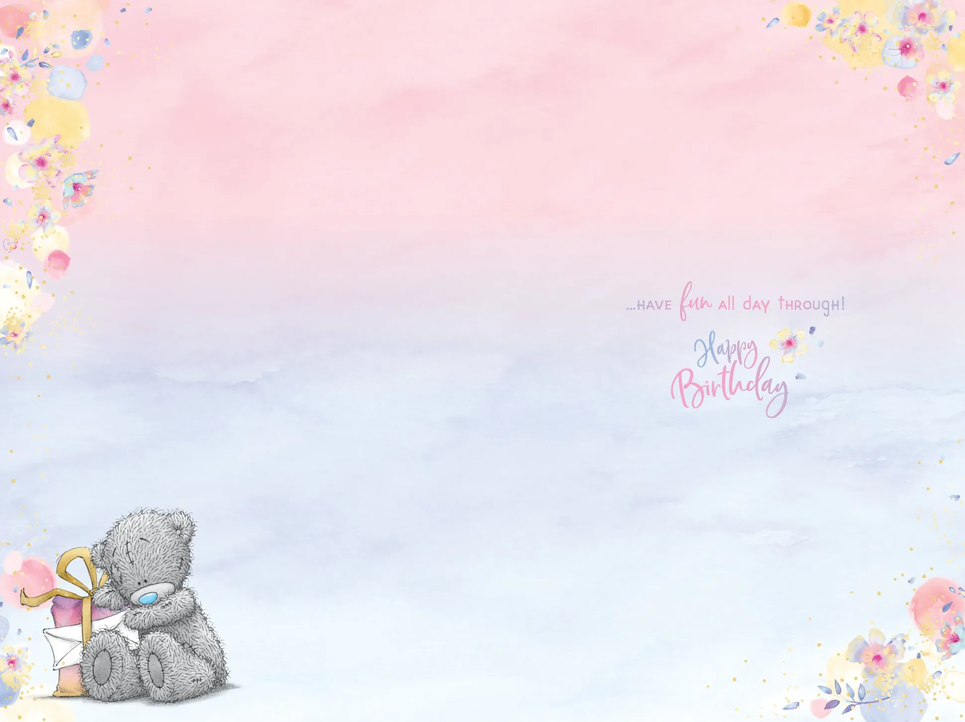Me to You Tatty Teddy Happy 18th Birthday Sister Greeting Card 6 x 9 inches - Official Collection