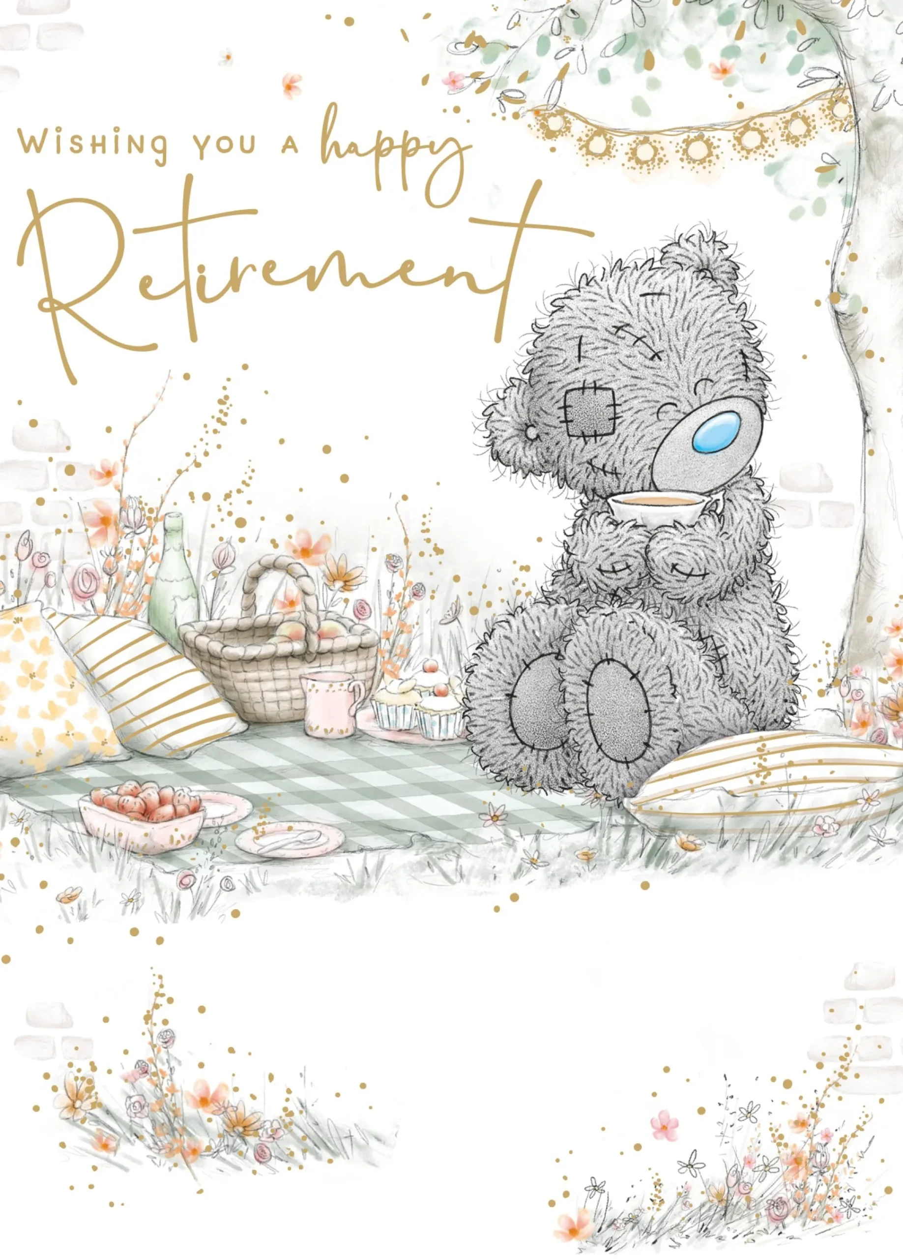 Me to You Tatty Teddy Happy Retirement Greeting Card 5 x 7 inches - Official Collection