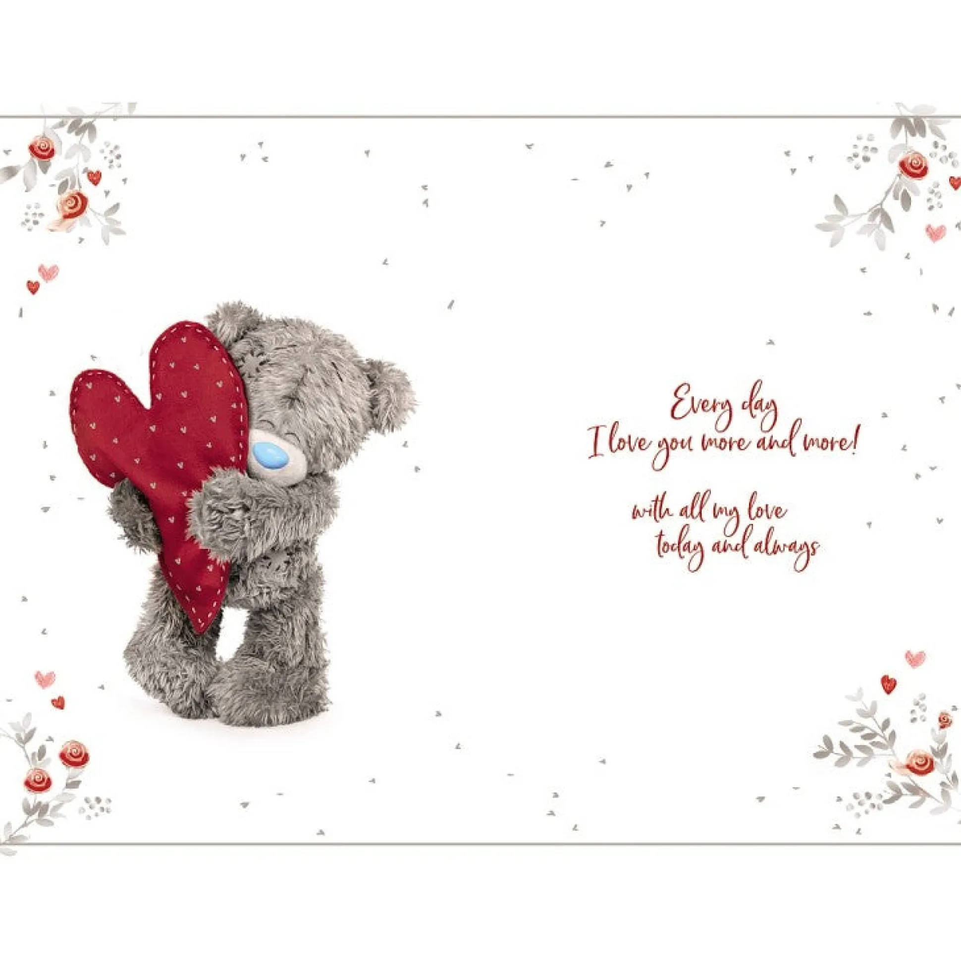 Me to You Tatty Teddy Husband Anniversary Card 6 x 9"