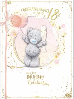 Me To You Tatty Teddy Large Luxury Boxed Handmade 18th Birthday Card