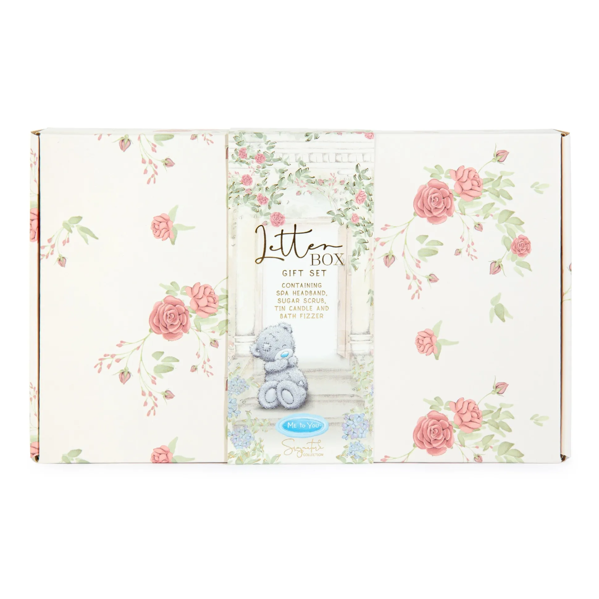 Me to You Tatty Teddy Letterbox Gift Set For Relaxation Includes Candle, Bath Bomb, Eyemask and Pin Badge - Signature Collection
