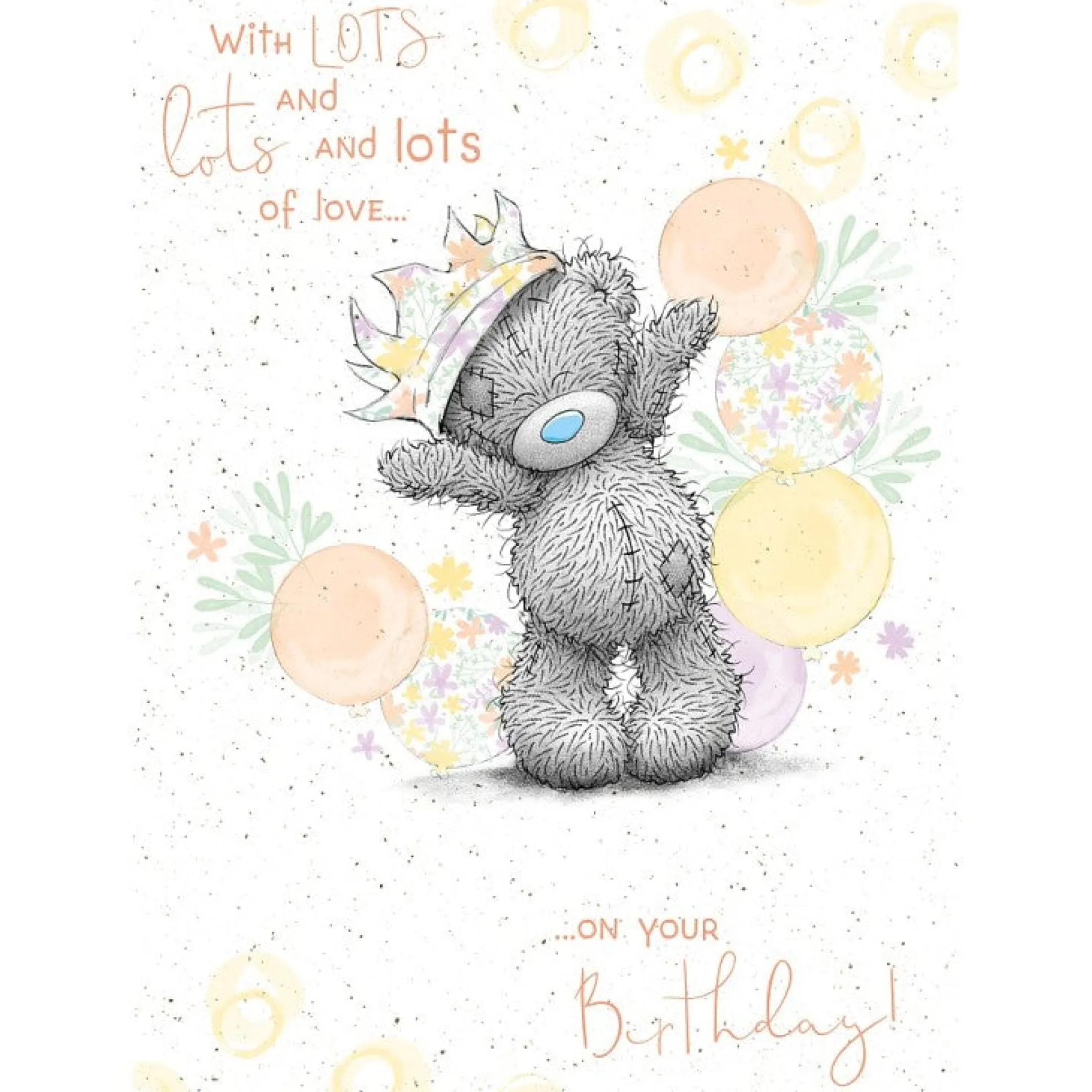 Me to You Tatty Teddy Lots of Love Birthday Card