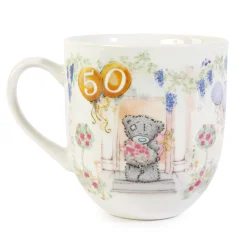 Me to You Tatty Teddy Luxury New Bone China Mug In Foil Inlaid Box 50th Birthday Gift