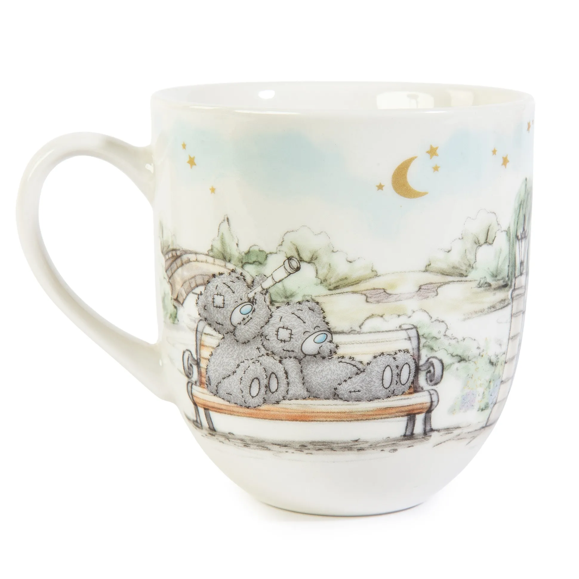 Me to You Tatty Teddy Luxury New Bone China 'Moon And Back' Mug For A Loved One - Presented In Foil Inlaid Gift Box - Signature Collection