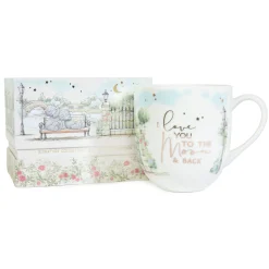 Me to You Tatty Teddy Luxury New Bone China 'Moon And Back' Mug For A Loved One - Presented In Foil Inlaid Gift Box - Signature Collection