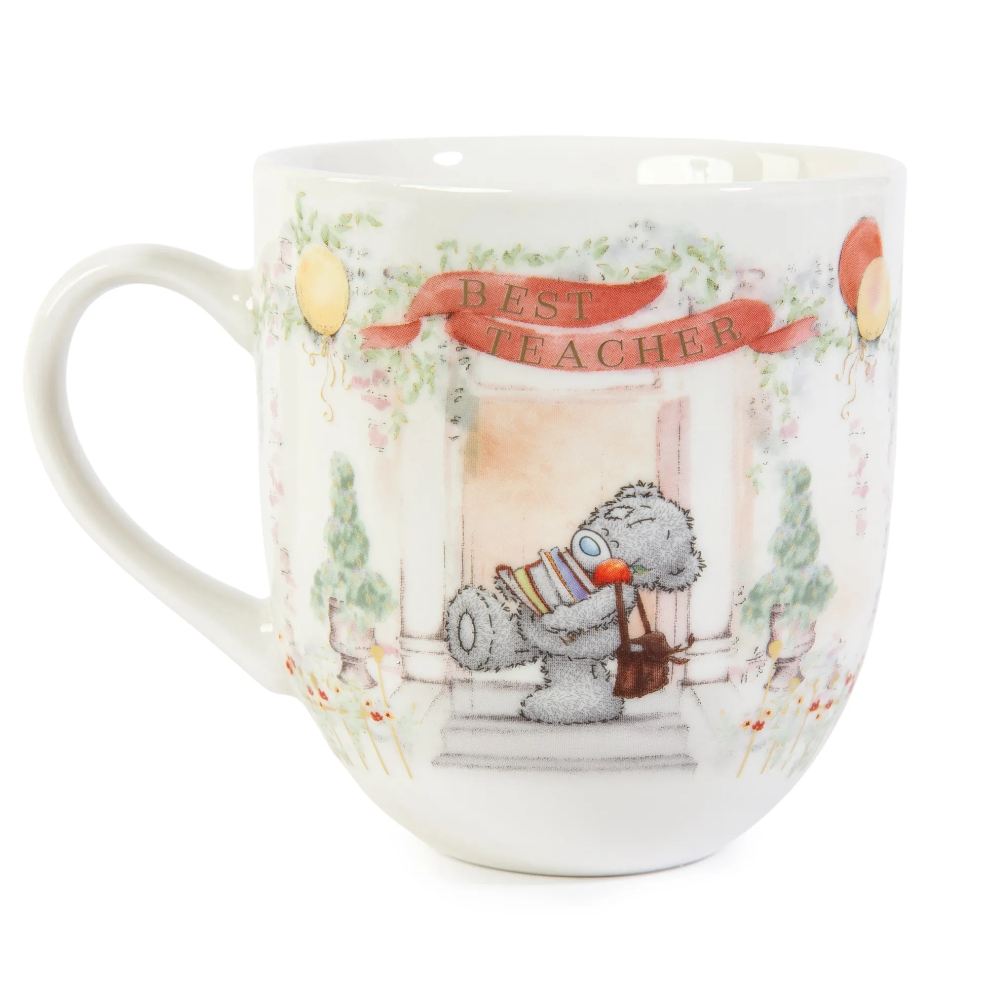 Me to You Tatty Teddy Luxury New Bone China Gift Mug For Teacher - Thank You Teacher Mug Presented In Foil Inlaid Gift Box - Signature Collection