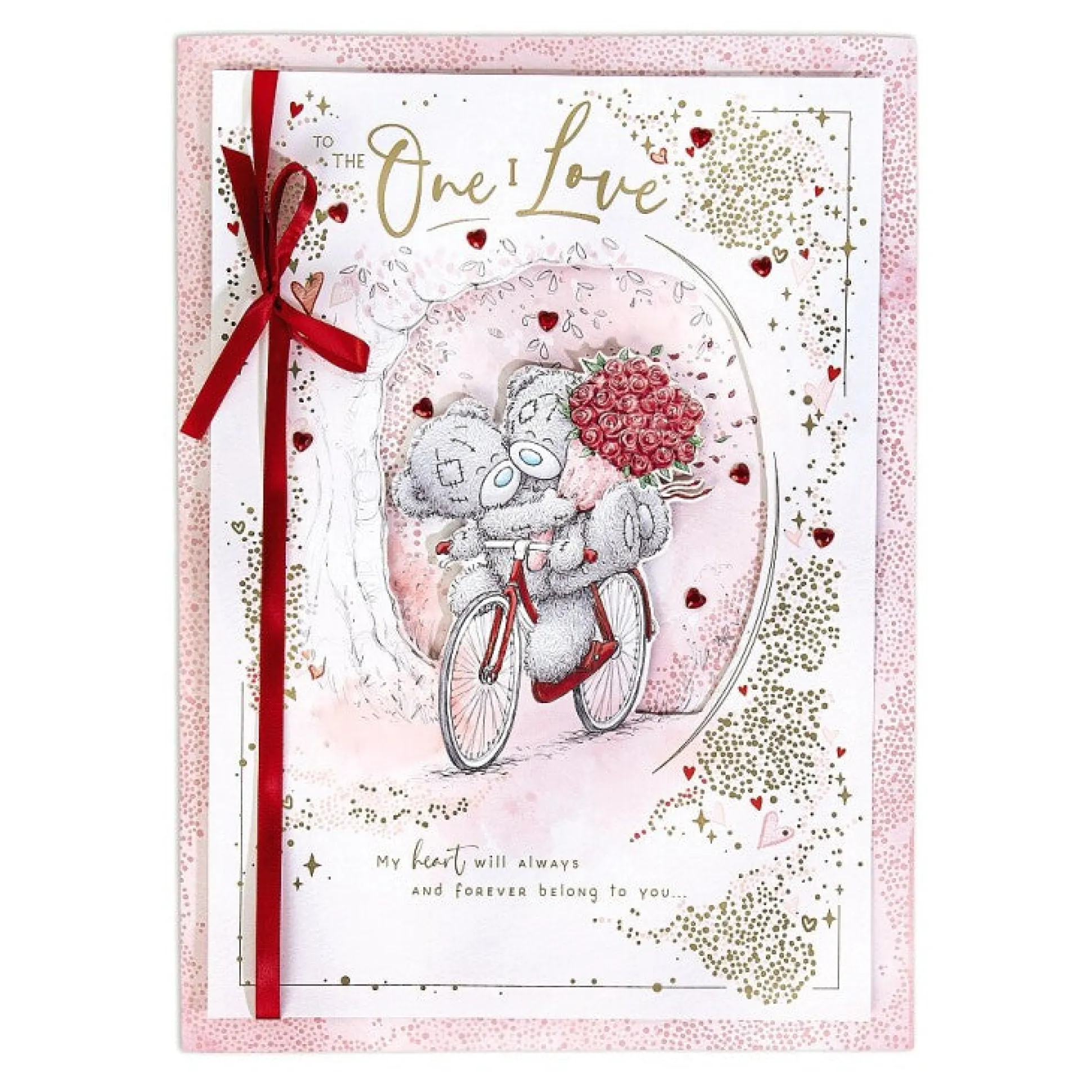 Me to You Tatty Teddy Luxury Boxed Handmade Valentine's Day Card To the One I Love 12 x 9"