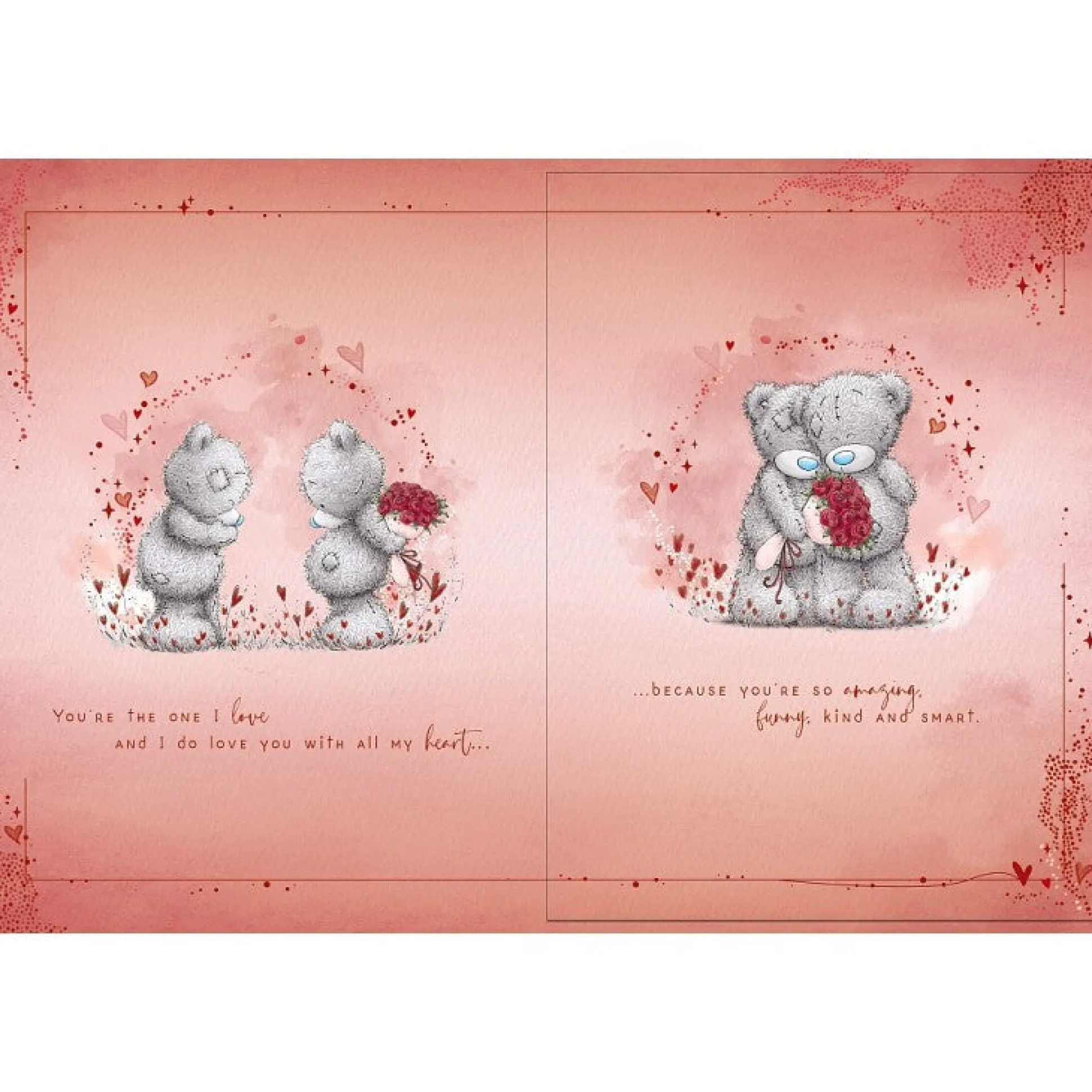 Me to You Tatty Teddy Luxury Boxed Handmade Valentine's Day Card To the One I Love 12 x 9"