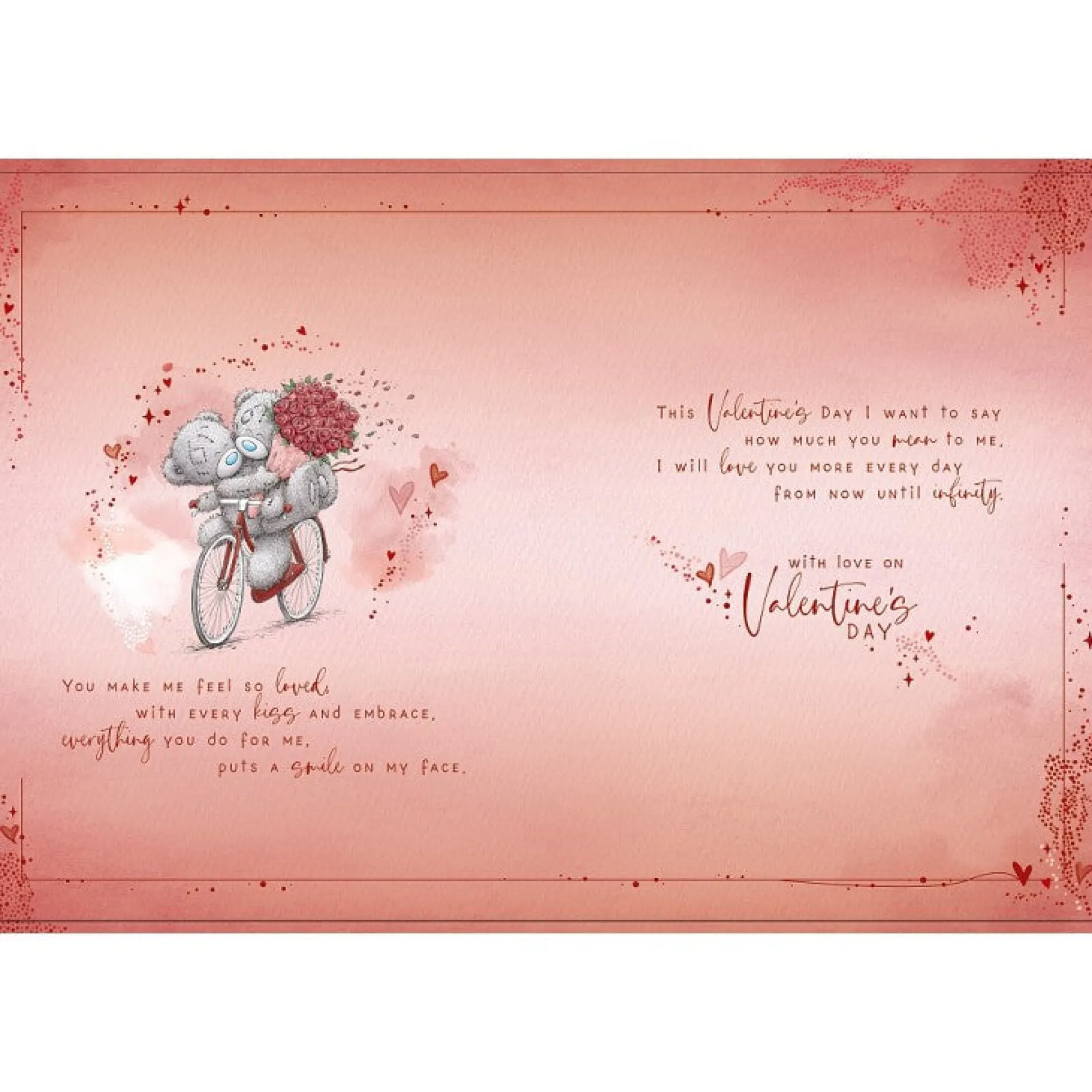 Me to You Tatty Teddy Luxury Boxed Handmade Valentine's Day Card To the One I Love 12 x 9"
