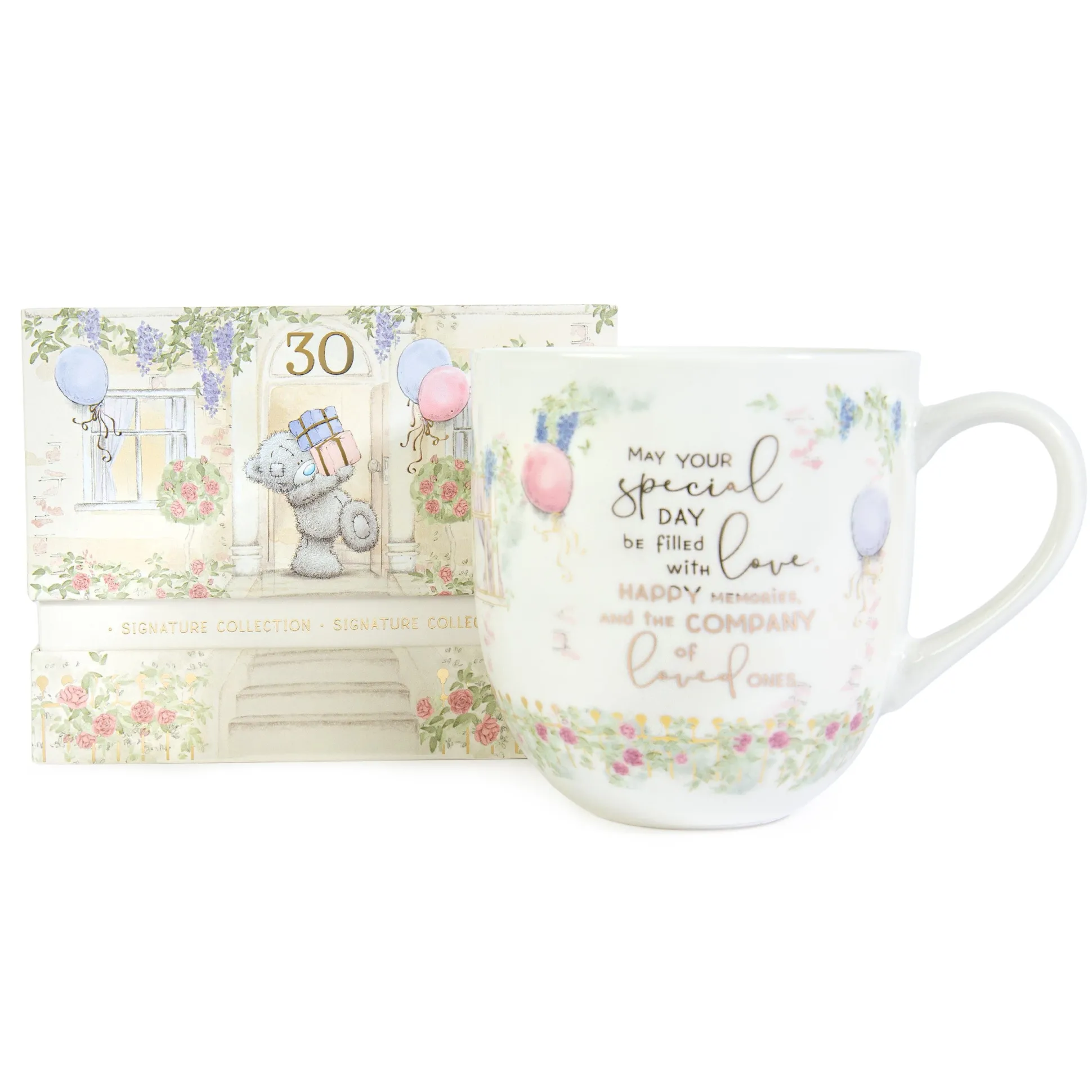 Me to You Tatty Teddy Luxury New Bone China Mug In Foil Inlaid Box 30th Birthday Gift