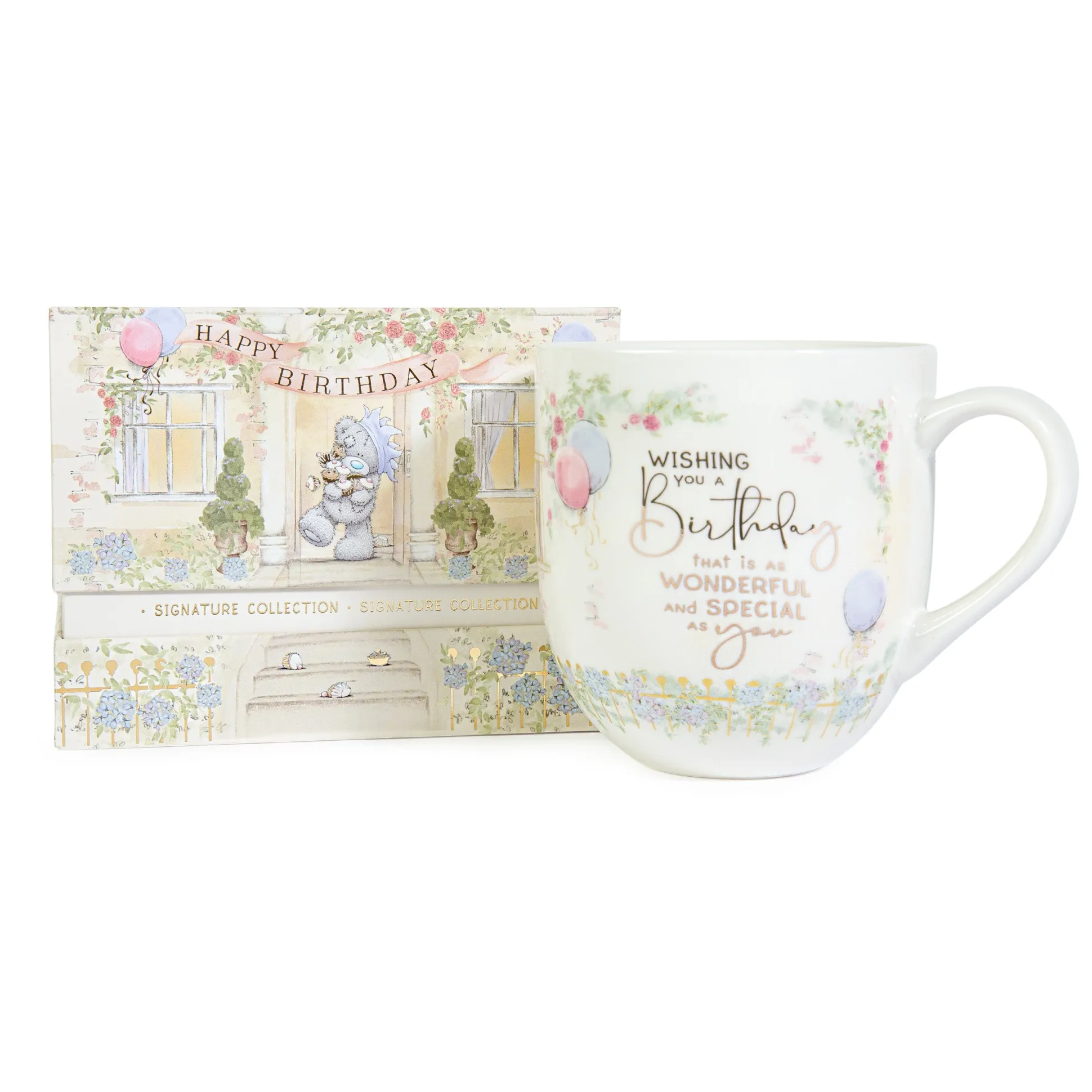 Me to You Tatty Teddy Luxury New Bone China Birthday Mug In Foil Inlaid Gift Box