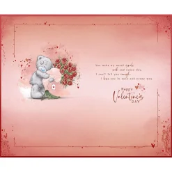 Me to You Tatty Teddy Luxury Hand Made Valentine's Day Card 'To my Lovely Girlfriend' 7 x 11