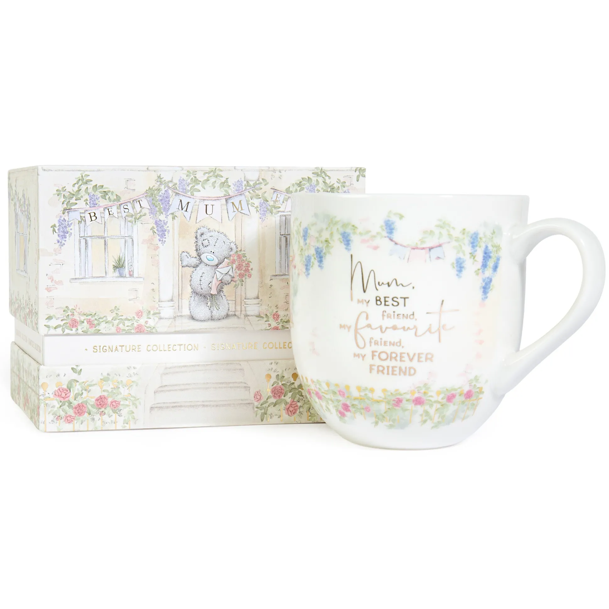 Me to You Tatty Teddy Luxury New Bone China Mug For Mum - Presented In Foil Inlaid Gift Box - Signature Collection