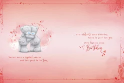 Me to You Tatty Teddy Luxury Boxed Birthday Greeting Card To The One I Love Bears On A Bench 12x9ins -