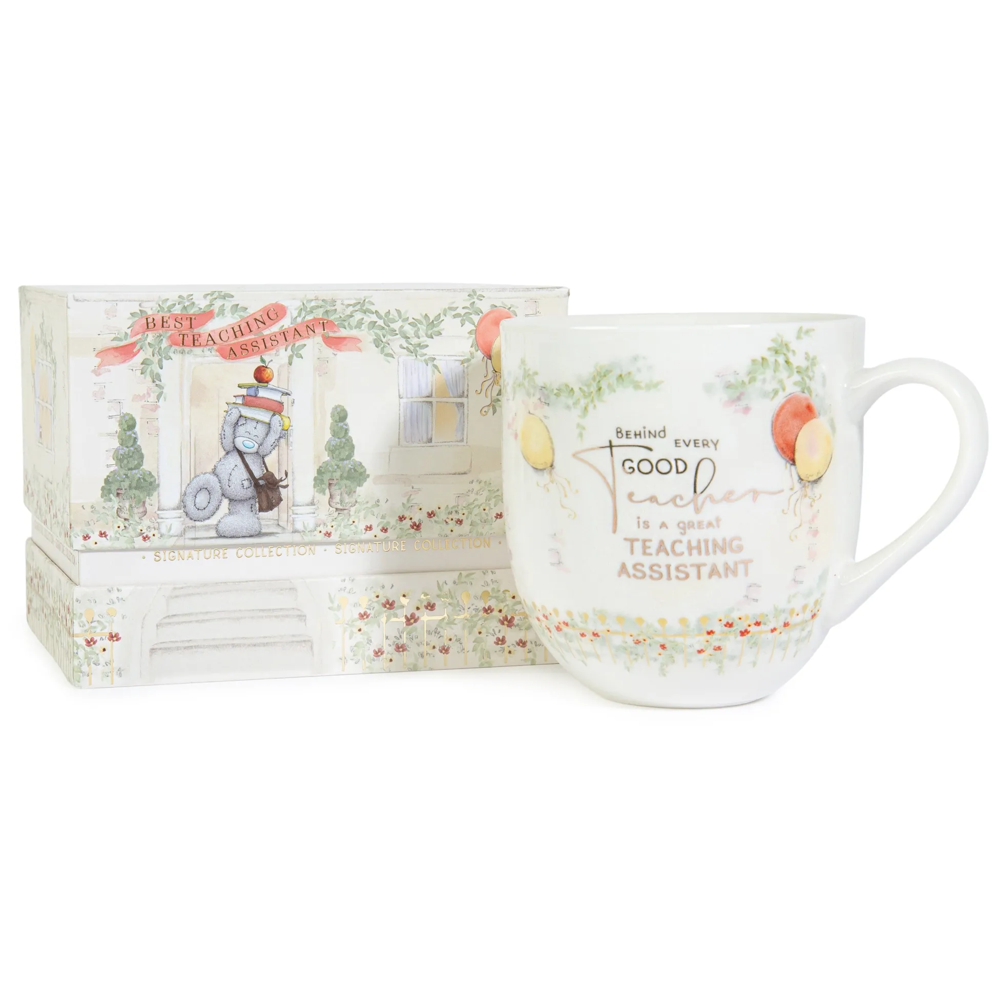 Me to You Tatty Teddy Luxury New Bone China Gift Mug For Teaching Assistant - Presented In Foil Inlaid Gift Box - Signature Collection