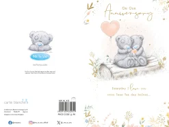 Me to You Tatty Teddy On Our Anniversary Card 6 x 9 Inches (15 x 22 Cms)