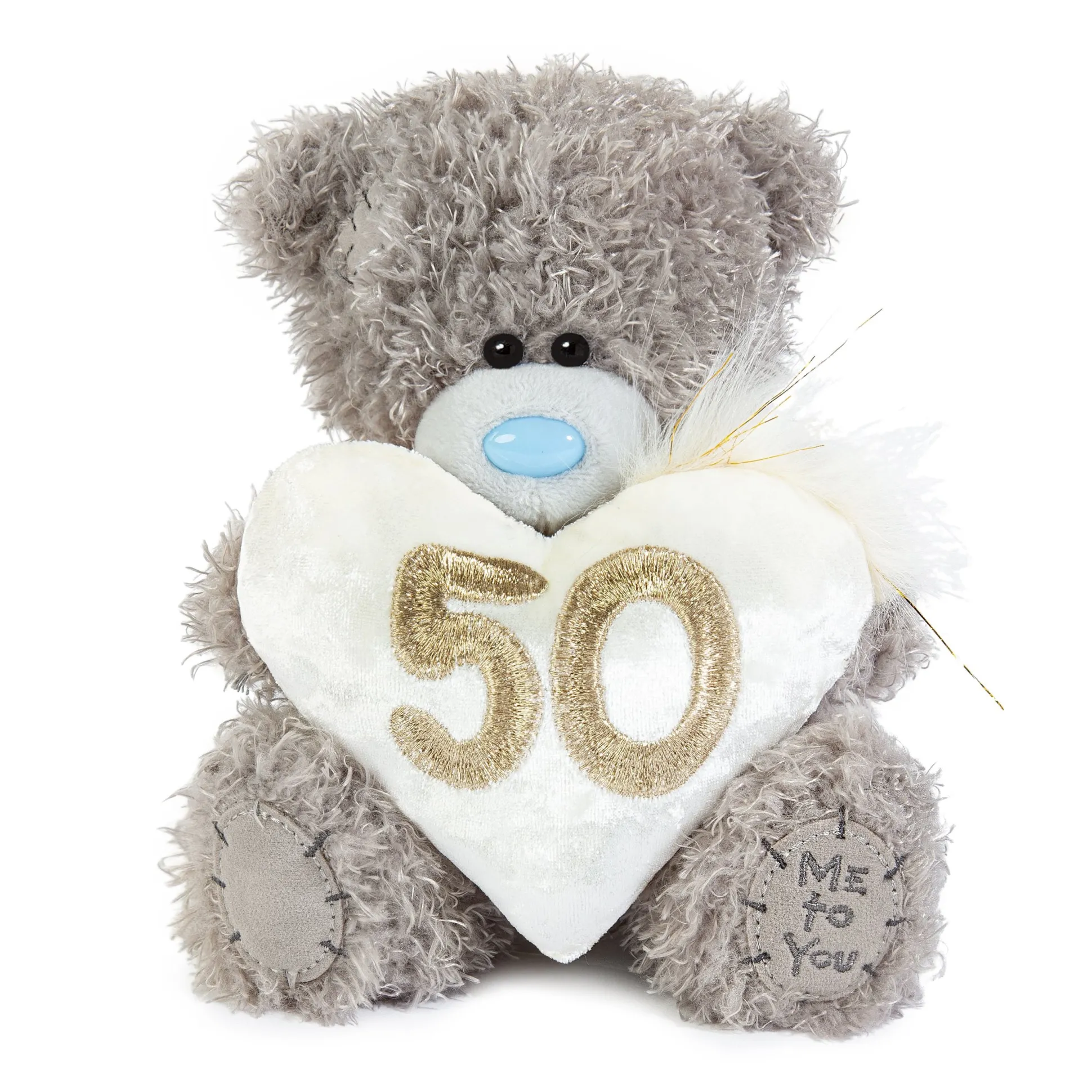 Me to You Tatty Teddy Plush 15cm-High 50th Birthday Bear On Luxury Gift Plinth