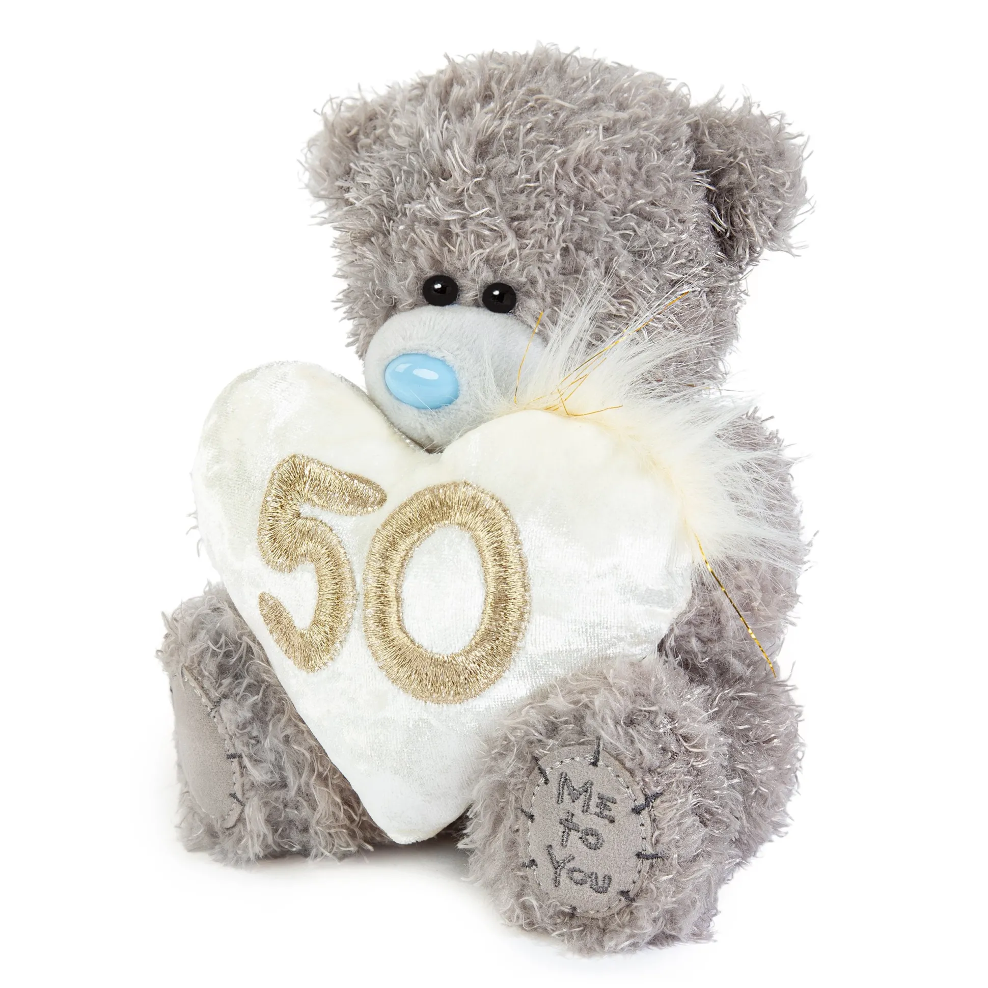 Me to You Tatty Teddy Plush 15cm-High 50th Birthday Bear On Luxury Gift Plinth