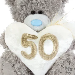 Me to You Tatty Teddy Plush 15cm-High 50th Birthday Bear On Luxury Gift Plinth