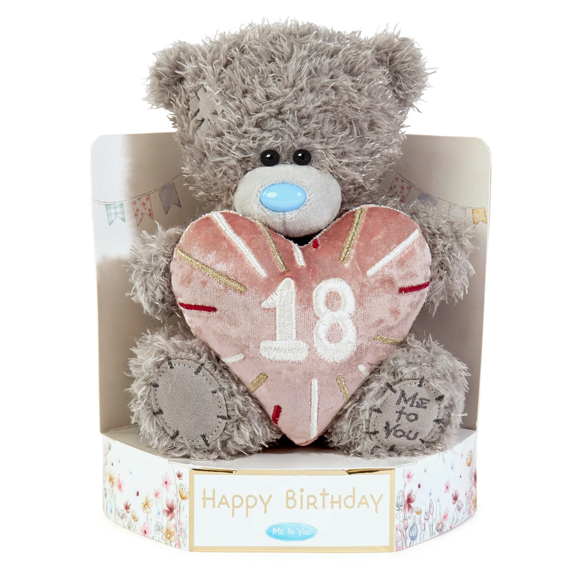 Me to You Tatty Teddy Plush 15cm-High 18th Birthday Bear On Luxury Gift Plinth