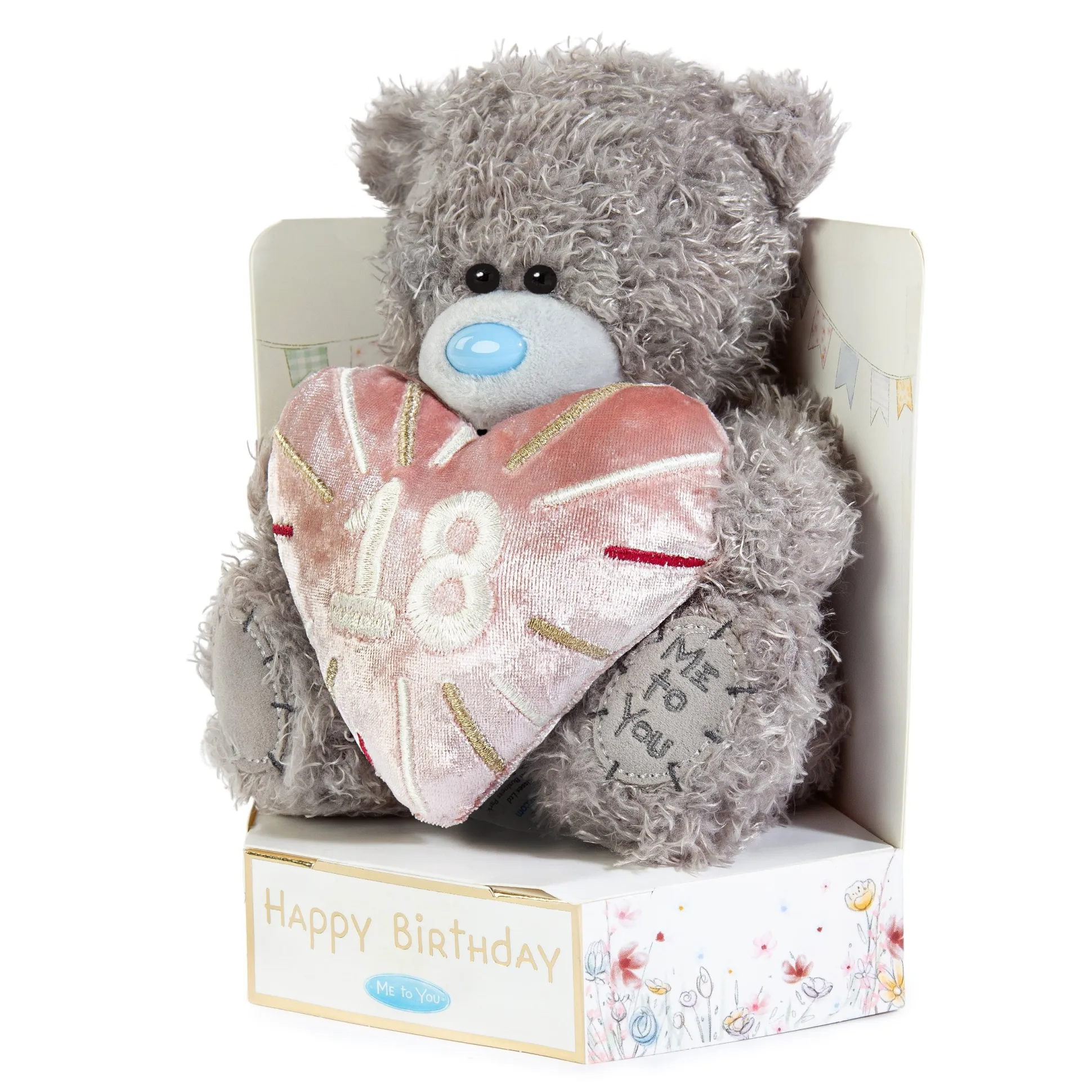 Me to You Tatty Teddy Plush 15cm-High 18th Birthday Bear On Luxury Gift Plinth