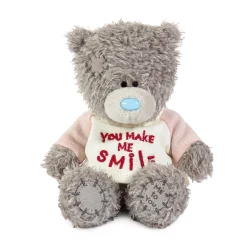 Me to You Tatty Teddy Plush 10cm-High Bear Wearing Cute 'You Make Me Smile' T-Shirt - Official Collection