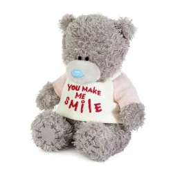 Me to You Tatty Teddy Plush 10cm-High Bear Wearing Cute 'You Make Me Smile' T-Shirt - Official Collection