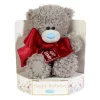 Me to You Tatty Teddy Plush 15cm-High Birthday Bear With Satin Bow On Luxury Gift Plinth - Official Collection