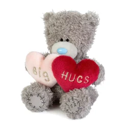 Me to You Tatty Teddy Plush 10cm-High Big Hugs Bear With Padded Faux Fur Hearts
