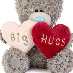 Me to You Tatty Teddy Plush 10cm-High Big Hugs Bear With Padded Faux Fur Hearts