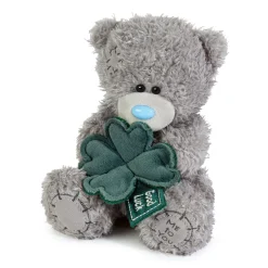 Me to You Tatty Teddy Plush 13cm-High Good Luck Bear With Clover - Official Collection