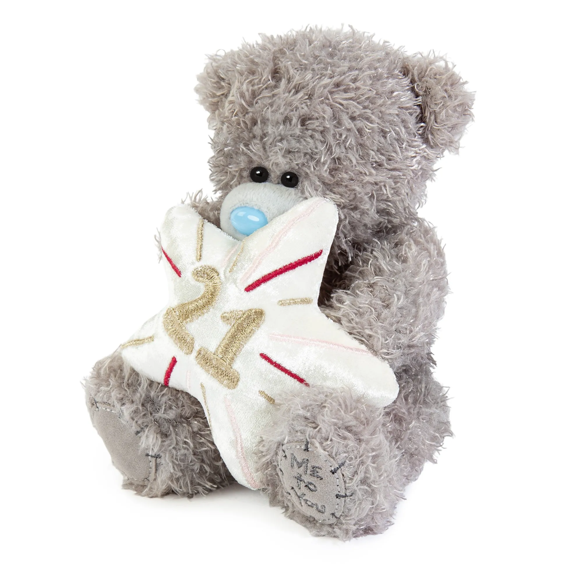 Me to You Tatty Teddy Plush 15cm-High 21st Birthday Bear On Luxury Gift Plinth - Official Collection